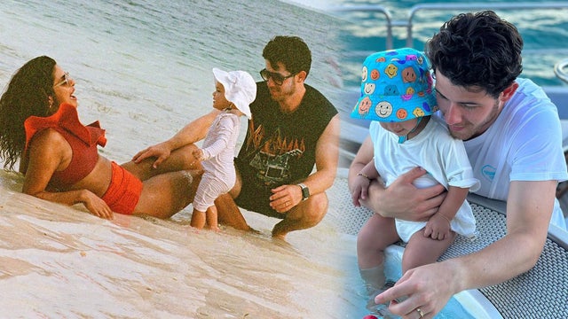 Nick Jonas Shares Adorable Moments With Daughter Malti on Beach Vacation