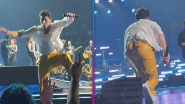 Watch Nick Jonas Fall in a Hole on Stage and Recover Like a Pro