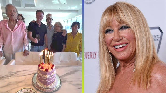 Suzanne Somers' Family Celebrates Her 77th Birthday With a Song and Cake! 