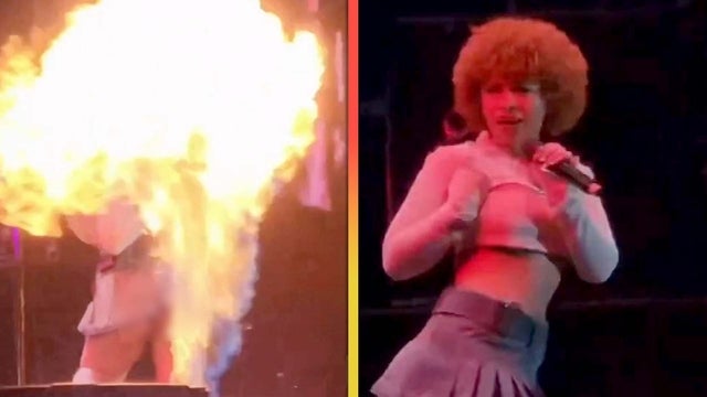 Ice Spice Dodges Fire Accident on Stage