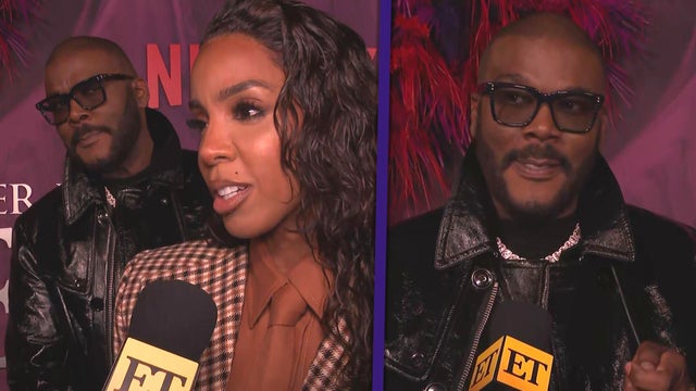 Tyler Perry CRASHES Kelly Rowland's Red Carpet Interview! (Exclusive)