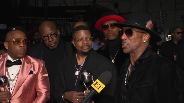 New Edition chats with ET backstage at the 55th NAACP Image Awards