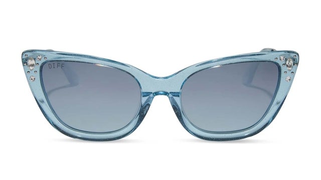 Diff Eyewear Disney Princess Cinderella Blue Cat-Eye Sunglasses - NWOT DIFF Disney Princess Cinderella Designer Cat Eye Sunglasses  main image 4