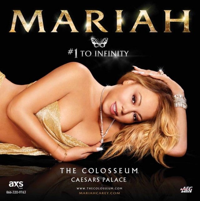 Shocking Contrast! Curvy Mariah Carey Promotes Vegas Shows 