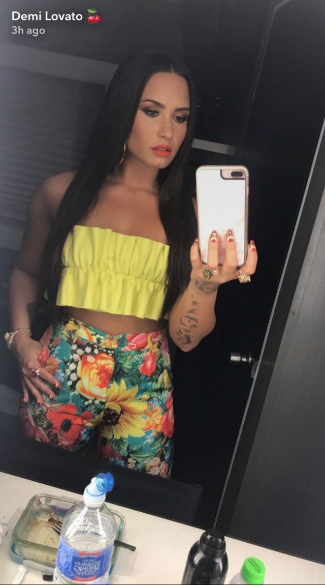 Demi Lovato Shows Off Cleavage in Tiny Bra Top -- See the Sexy Selfies