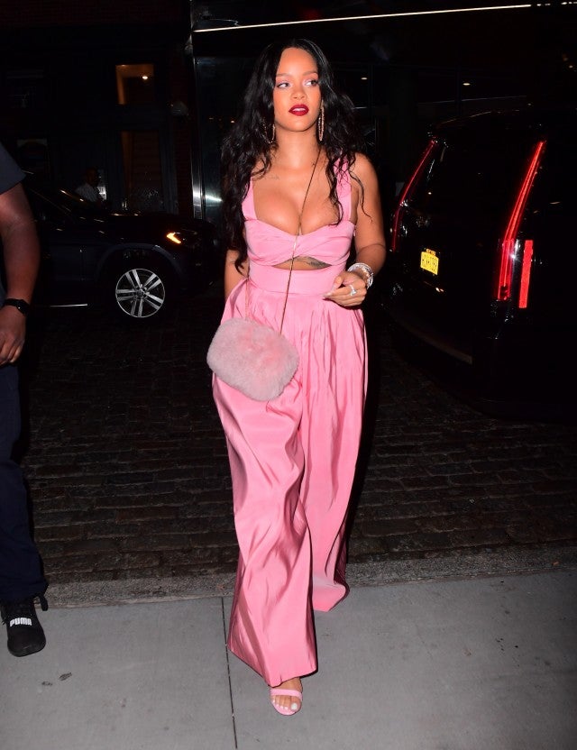 Rihanna Goes Bold in Sexy Pink Jumpsuit: Pic | Entertainment Tonight