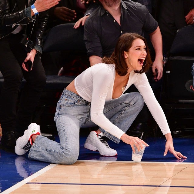Bella Hadid’s Hilarious Courtside Facial Expressions Are Everything ...