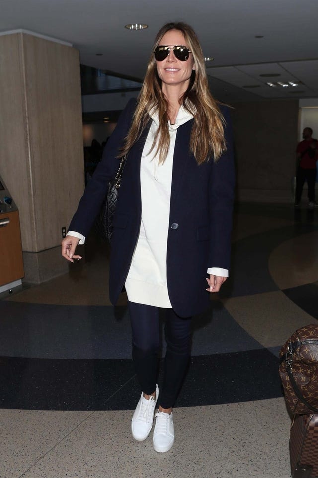 Heidi Klum walks through LAX on Feb. 8