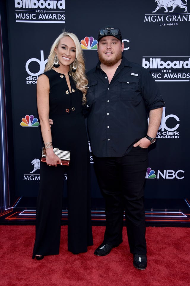 Nicole Hocking and Luke Combs at billboard awards