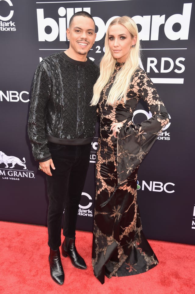 Evan Ross and Ashlee Simpson-Ross at billboard awards
