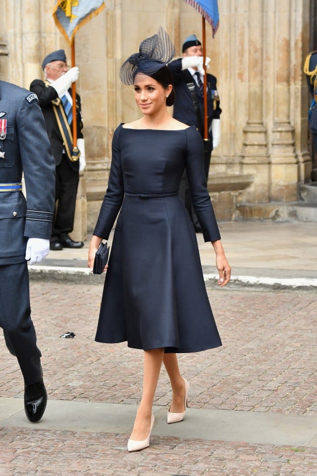 Meghan Markle black Dior dress