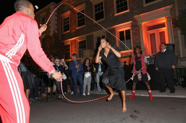 Tiffany Haddish double dutch, TBS Hipsters & O.G.'s event