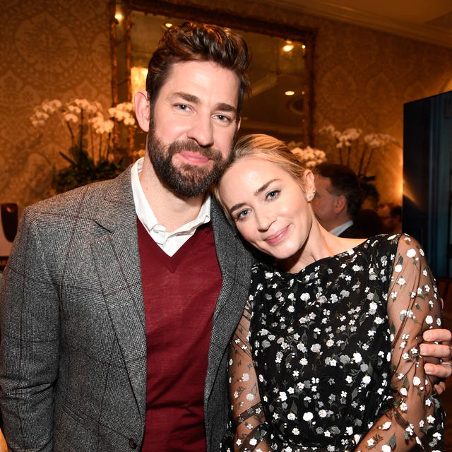 John Krasinski and Emily Blunt at BAFTA tea party