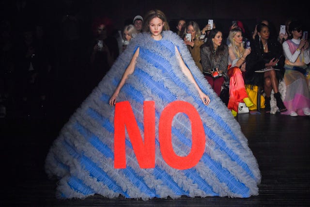 Viktor & Rolf spring 2019 couture no dress