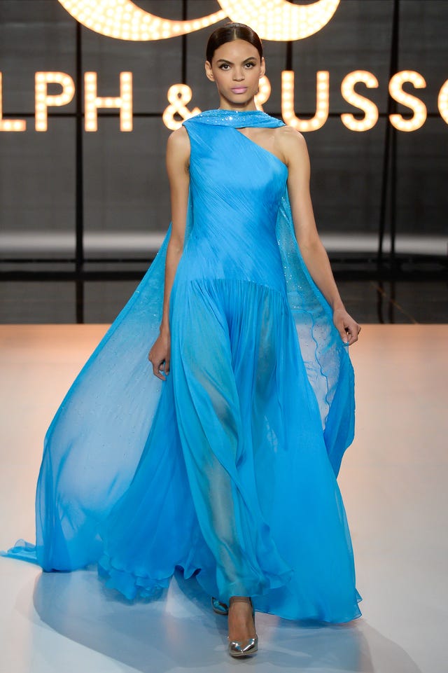 Ralph & Russo spring 2019 couture blue gown