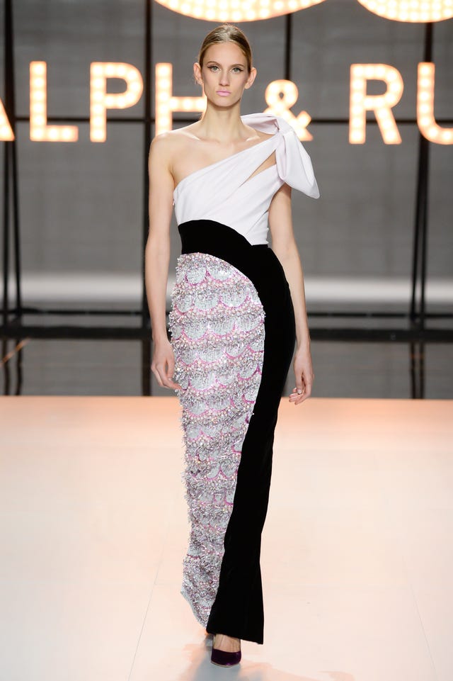 Ralph & Russo spring 2019 couture one-shoulder gown