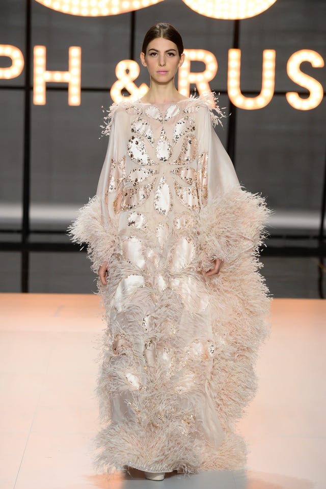 Ralph & Russo spring 2019 couture feather gown