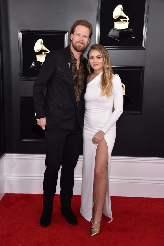 Brian Kelley of Florida Georgia Line and Brittney Marie Cole at the 61st Annual GRAMMY Awards