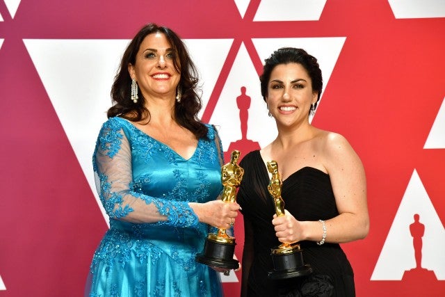 Melissa Berton and Rayka Zehtabchi 2019 Oscars