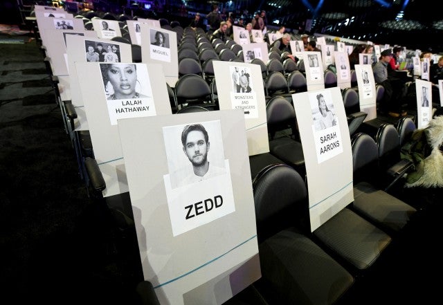 Grammys Seating Chart