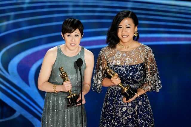 Becky Neiman-Cobb and Domee Shi 2019 Oscars