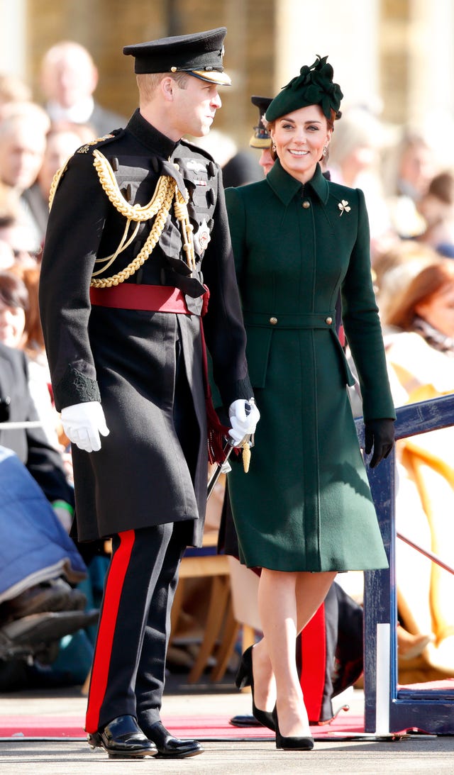 Prince William and Kate Middleton on St Patrick's Day 2019