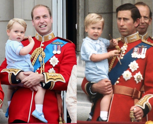 Prince George Prince William Wearing Same Baby Outfits
