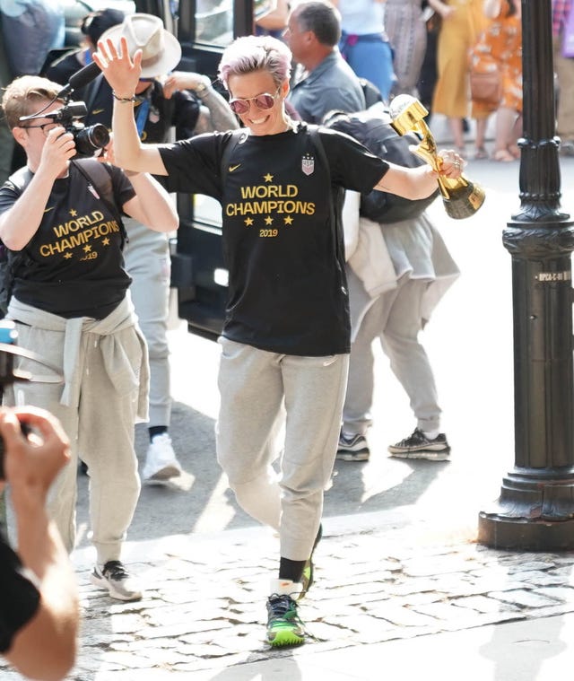 Megan Rapinoe in nyc on july 8