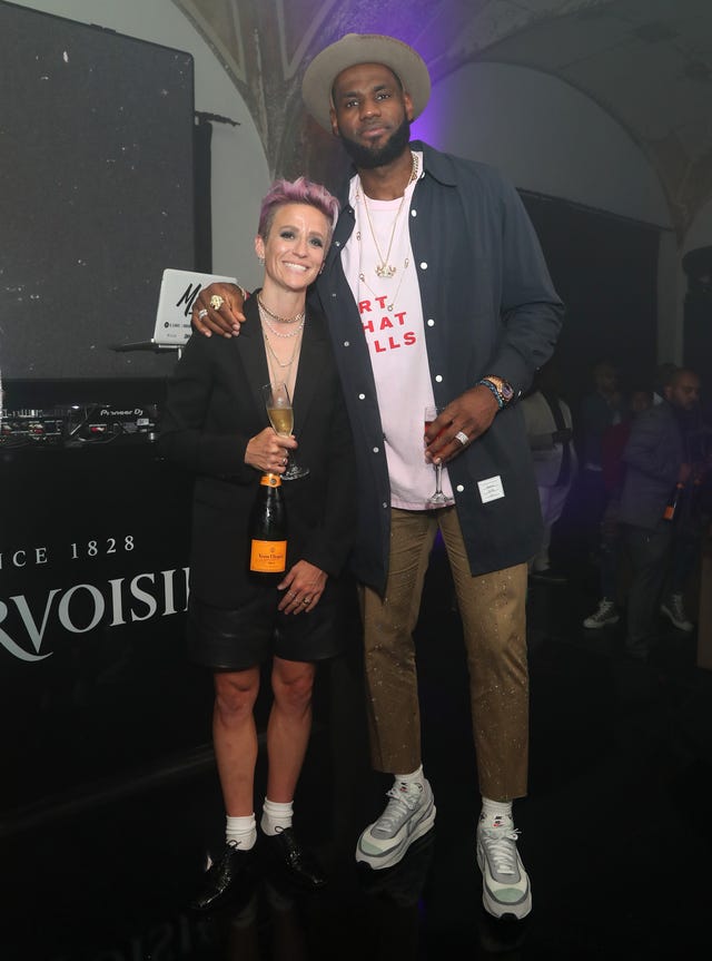 Megan Rapinoe and LeBron James