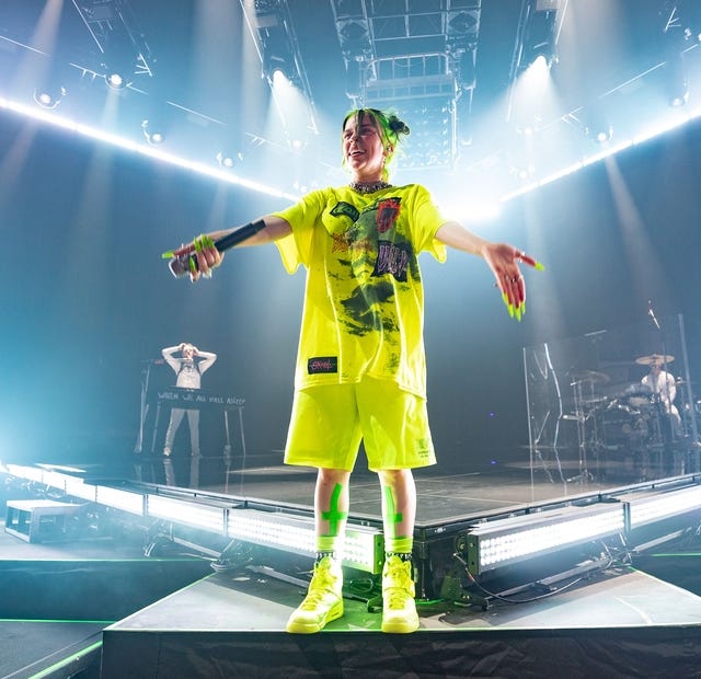 Billie Eilish in concert in LA