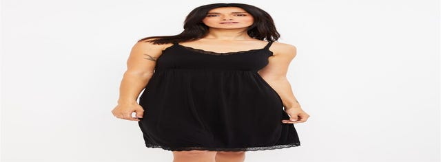 Lace Trim Clipdown Nursing Nightgown