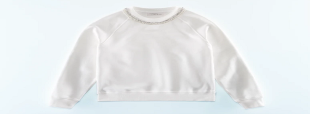 Sweatshirt With Rhinestones