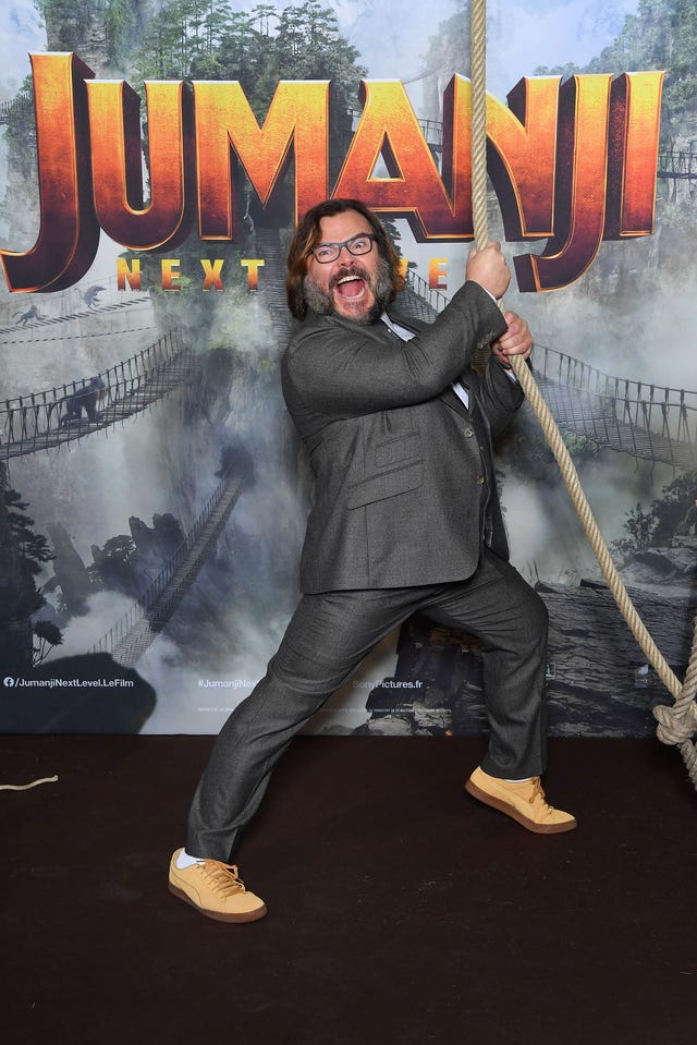 jack black at jumanji in paris