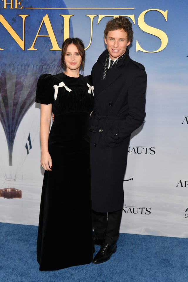 Felicity Jones and Eddie Redmayne on dec 4