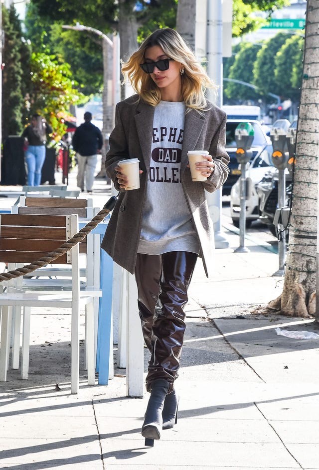 hailey bieber coffee run