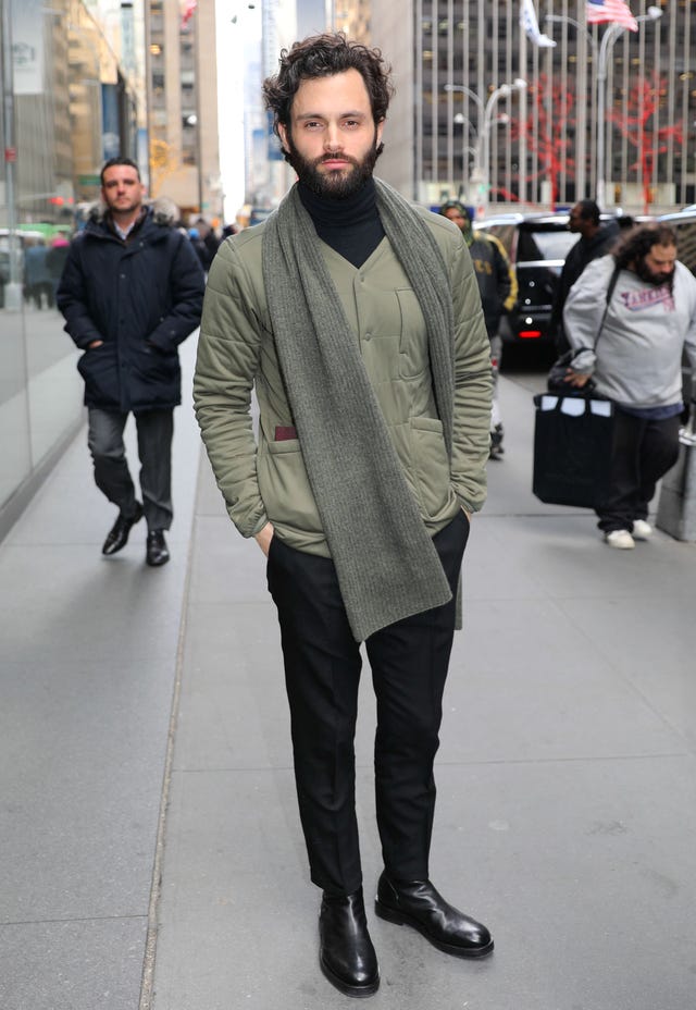 Penn Badgley in nyc