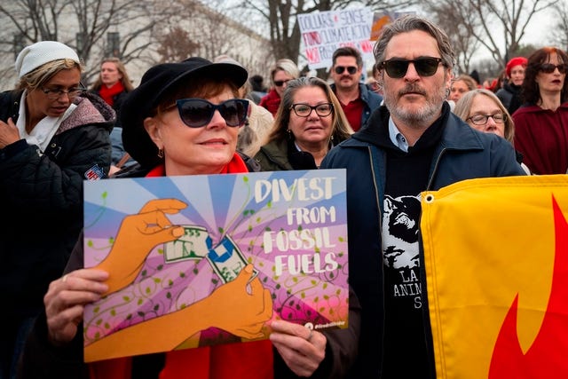 Susan Sarandon and Joaquin Phoenix in DC