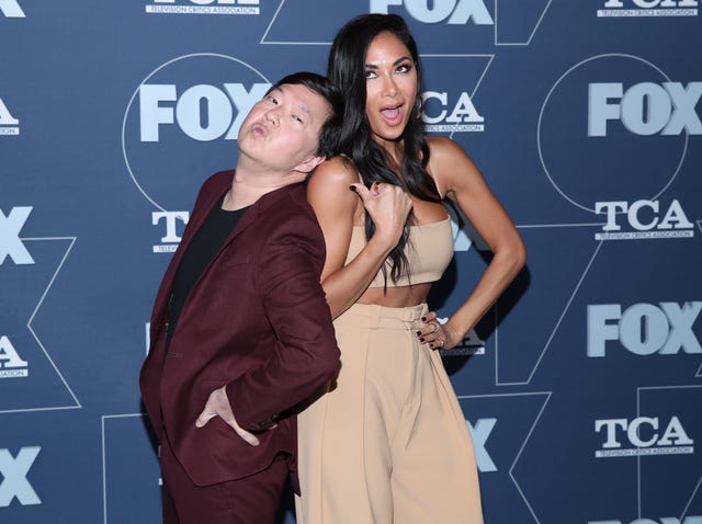 Ken Jeong and Nicole Scherzinger at winter tca 2020