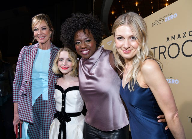 Allison Janney, McKenna Grace, Viola Davis, and Lucy Alibar at troop zero premiere