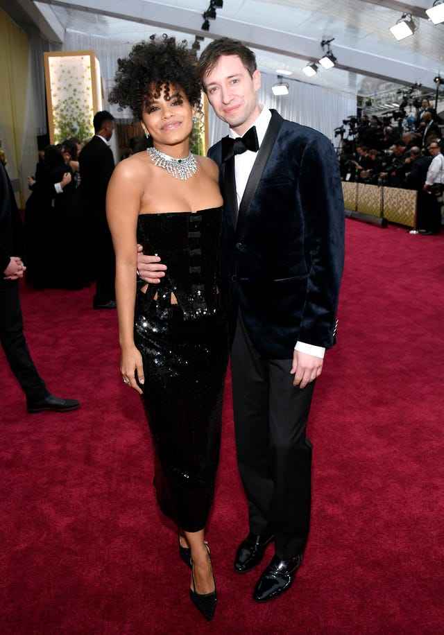 Zazie Beetz and David Rysdahl at 2020 oscars