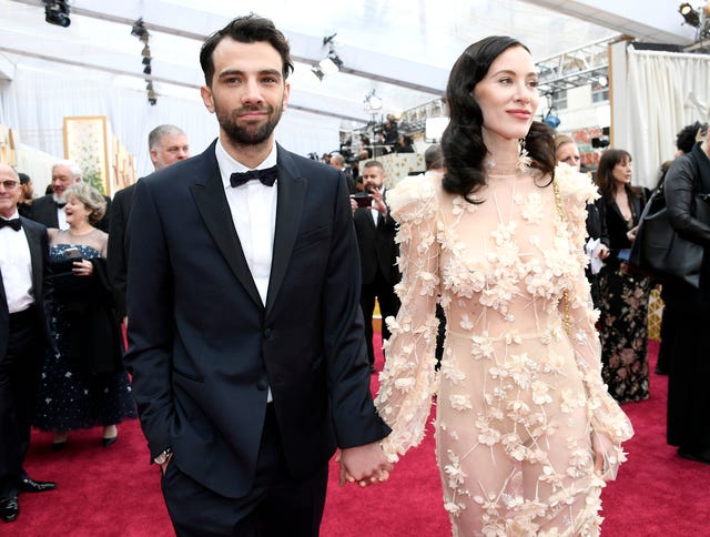 Jay Baruchel and Rebecca-Jo Dunham 