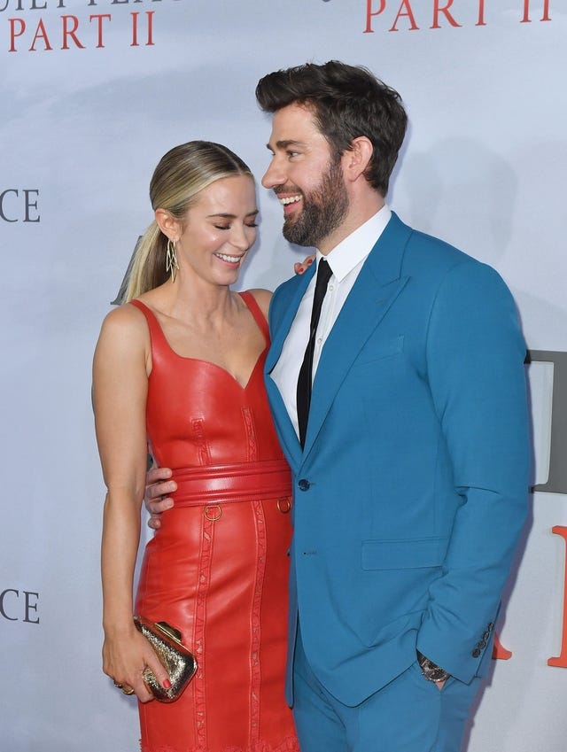 Emily Blunt and John Krasinski at a Quiet Place Part II world premiere