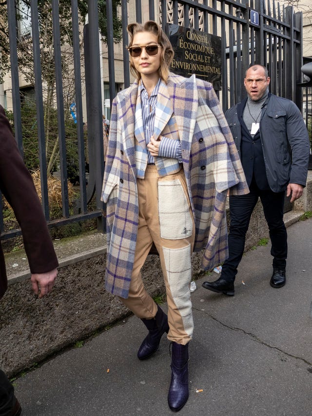 Gigi Hadid is seen during Paris Fashion Week on 3/3
