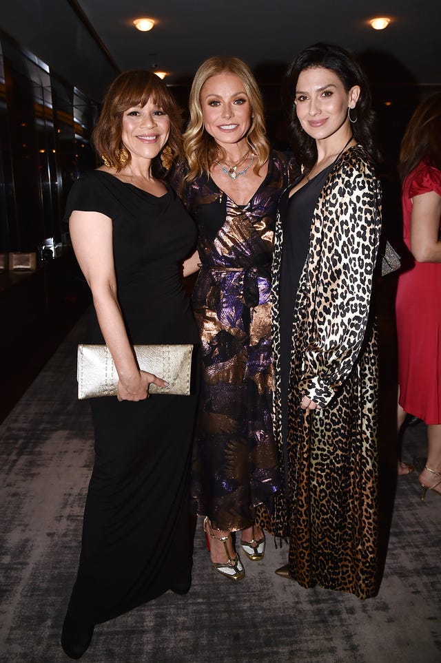 Rosie Perez, Kelly Ripa and Hilaria Baldwin