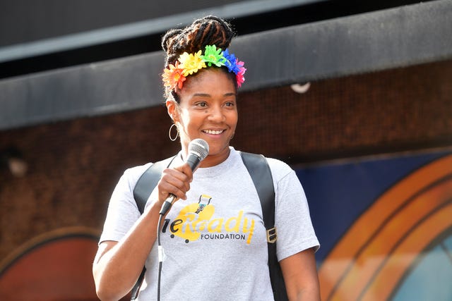 Tiffany Haddish at juneteenth celebration