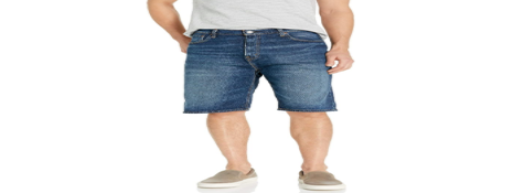 569 Loose Straight Denim Shorts