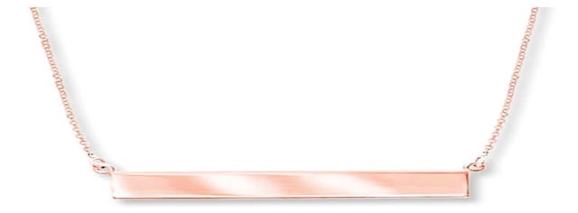 Bar Necklace 14K Rose Gold