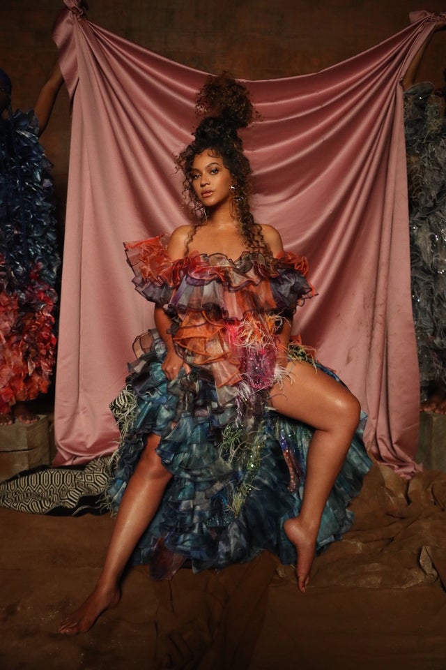 beyonce pink dress black is king Beyoncé's Fiercest Fashion Moments From 'Black Is King'
