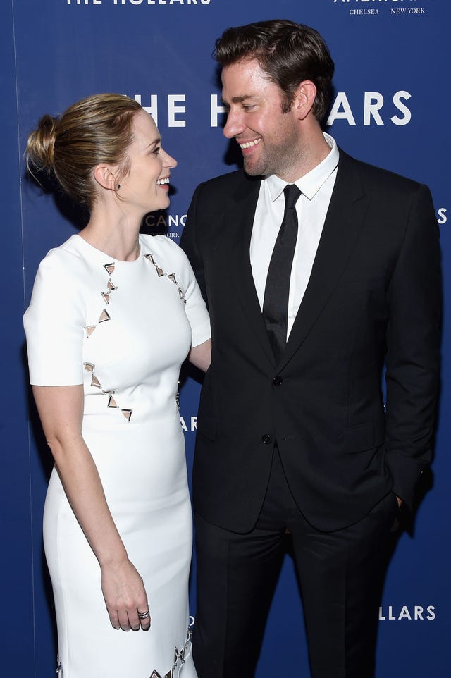 Emily Blunt and John Krasinski at "The Hollars" New York Screening 