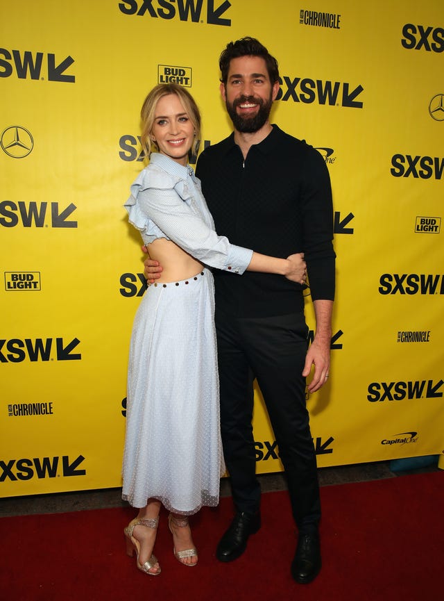 emily blunt and john krasinski at 2018 SXSW Film Festival